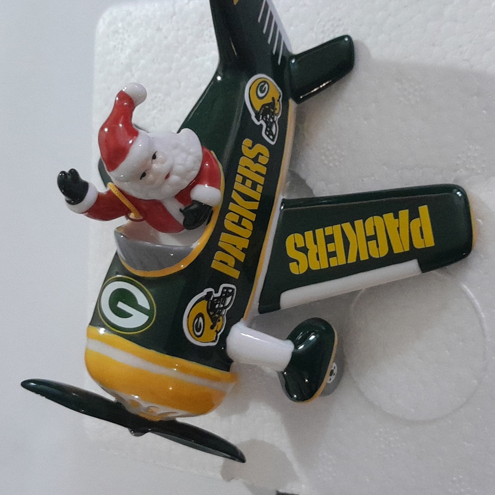Greenbay Airplane Christmas Ornament